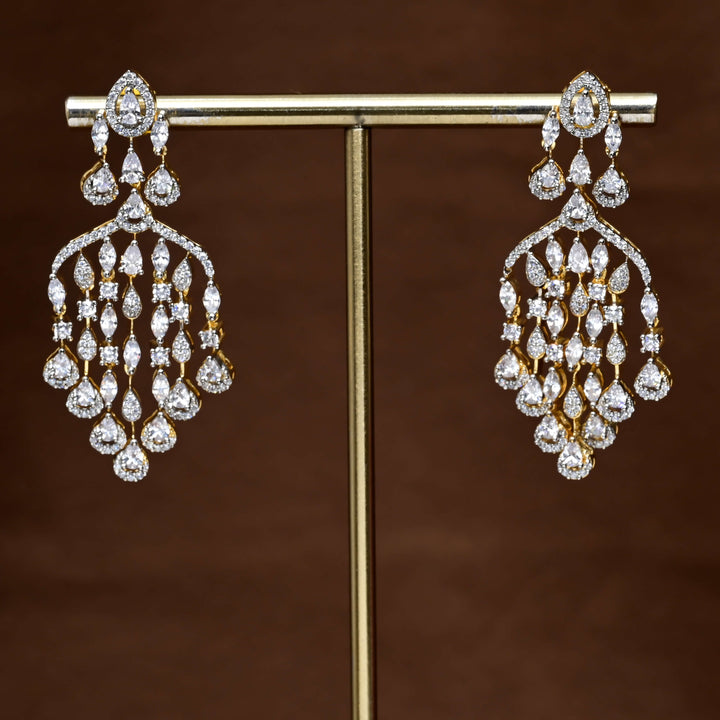 CZ Diamond Finish Earrings