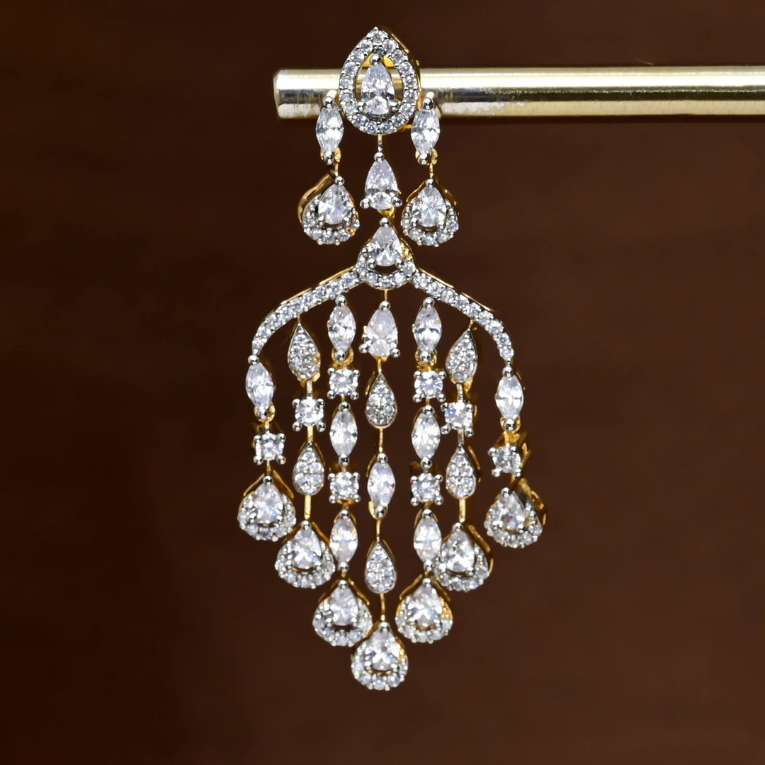 CZ Diamond Finish Earrings