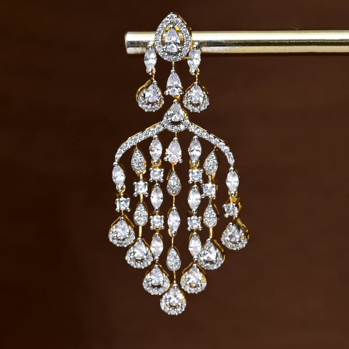CZ Diamond Finish Earrings