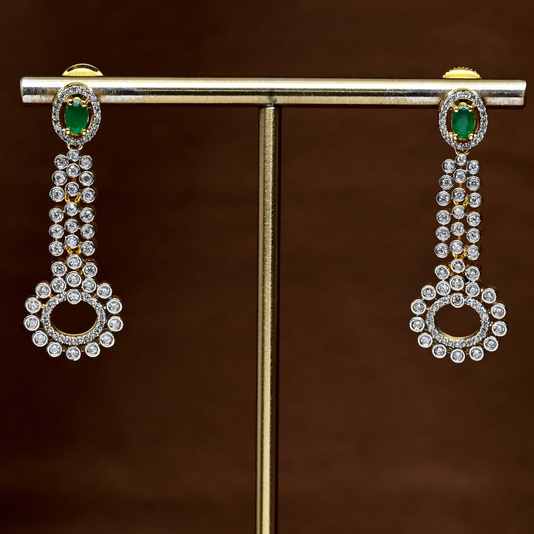 CZ Diamond Finish Earrings