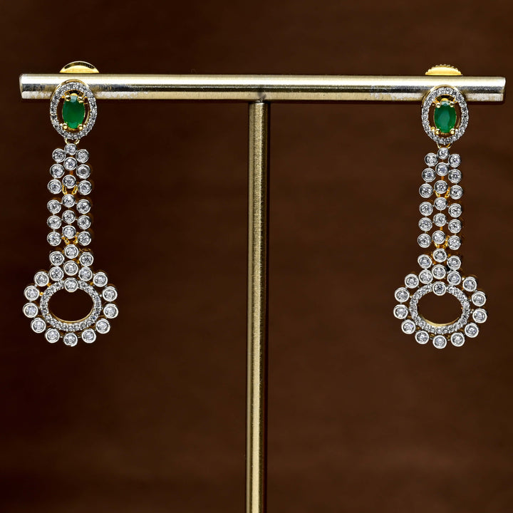 CZ Diamond Finish Earrings