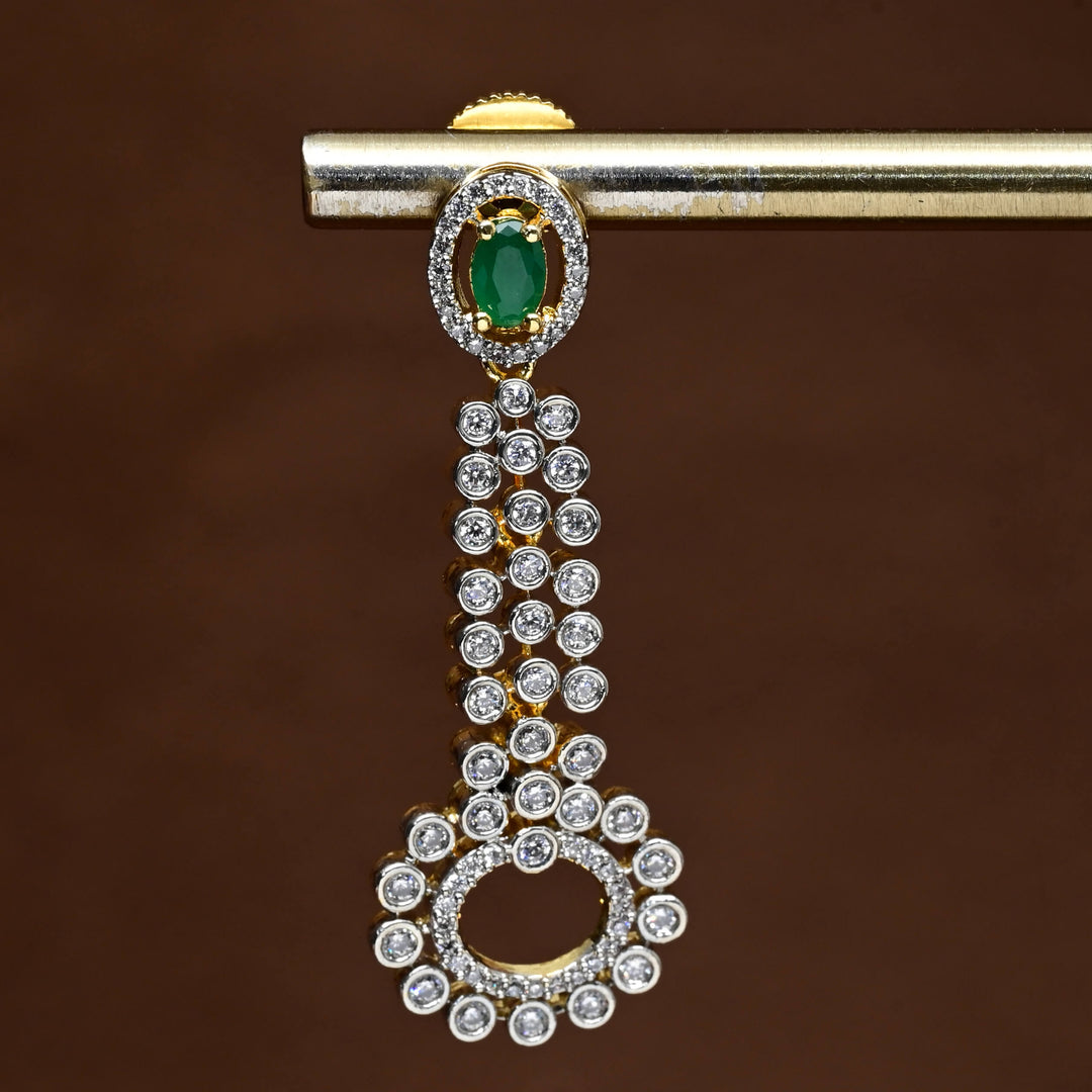 CZ Diamond Finish Earrings