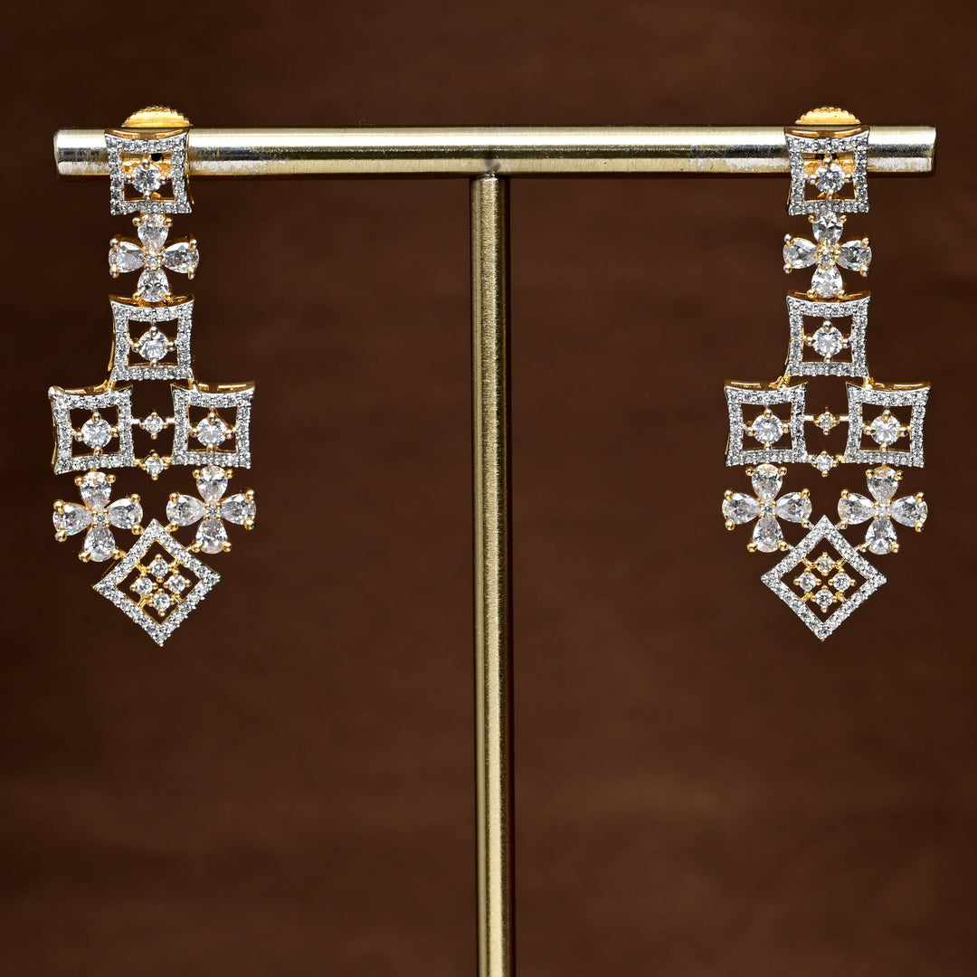 CZ Diamond Finish Earrings