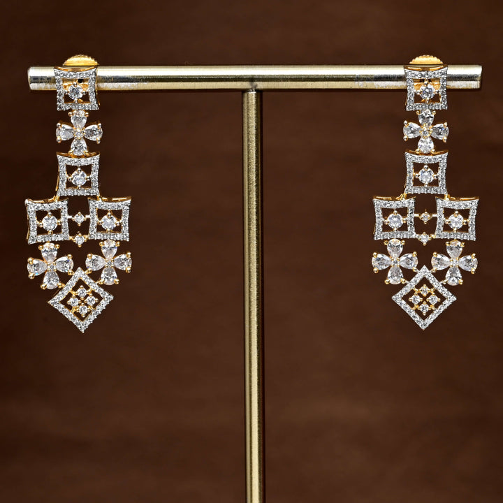 CZ Diamond Finish Earrings