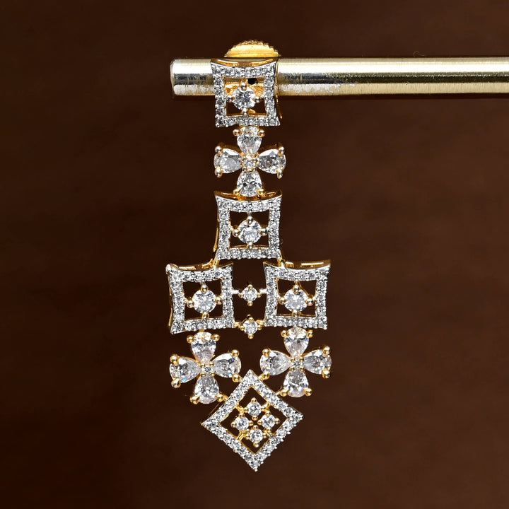 CZ Diamond Finish Earrings