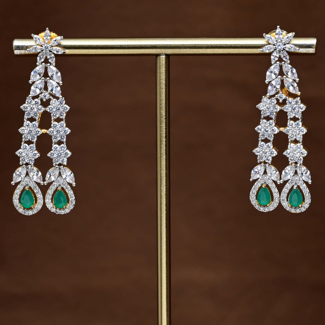 CZ Diamond Finish Earrings