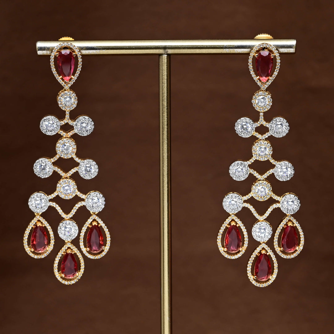 CZ Diamond Finish Earrings