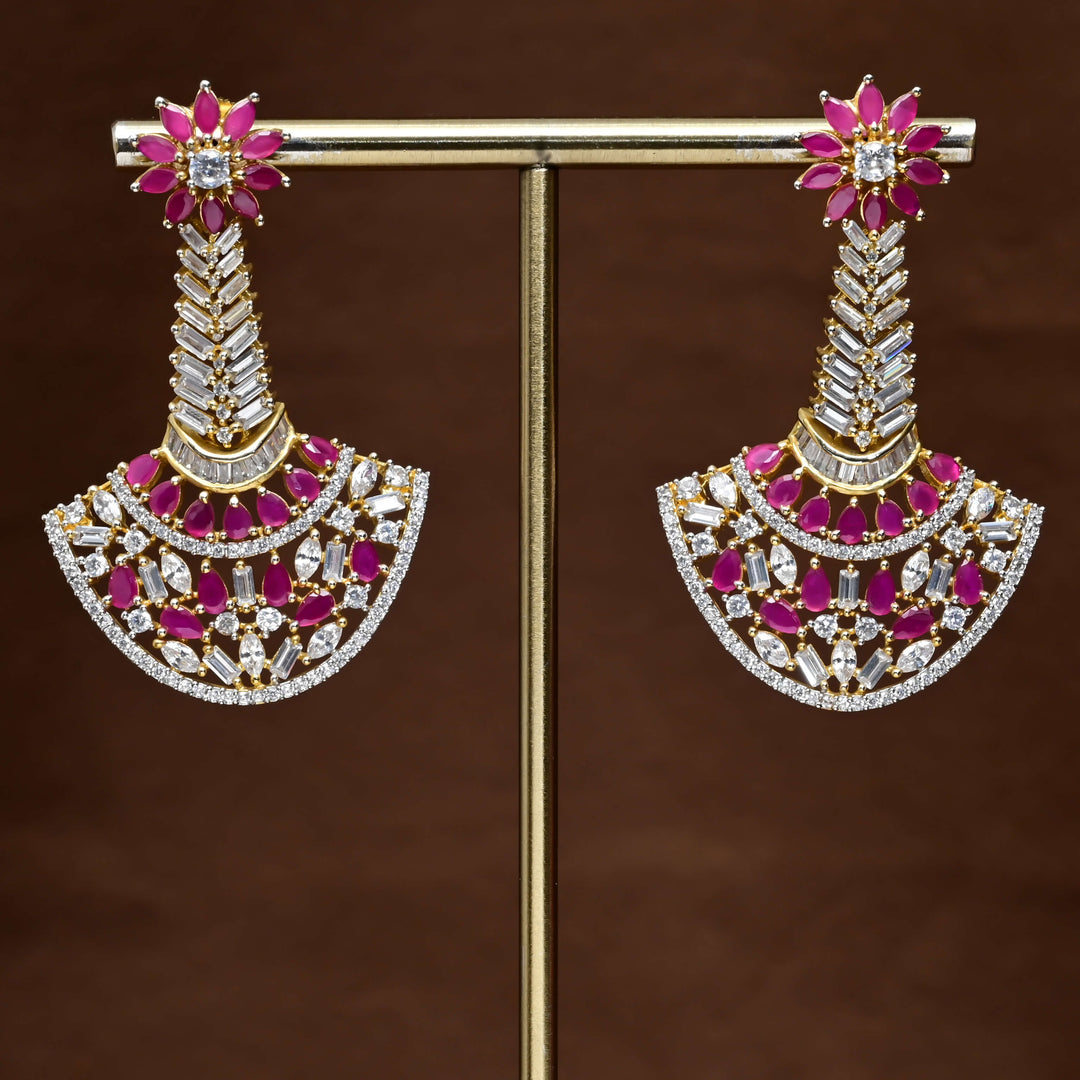 CZ Diamond Finish Earrings