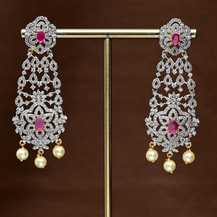 CZ Diamond Finish Earrings