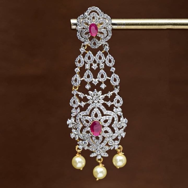 CZ Diamond Finish Earrings