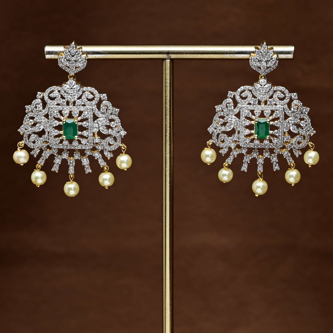 CZ Diamond Finish Earrings