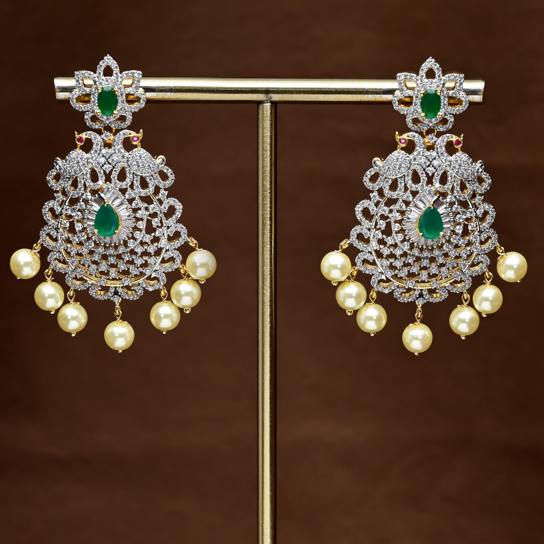 CZ Diamond Finish Earrings