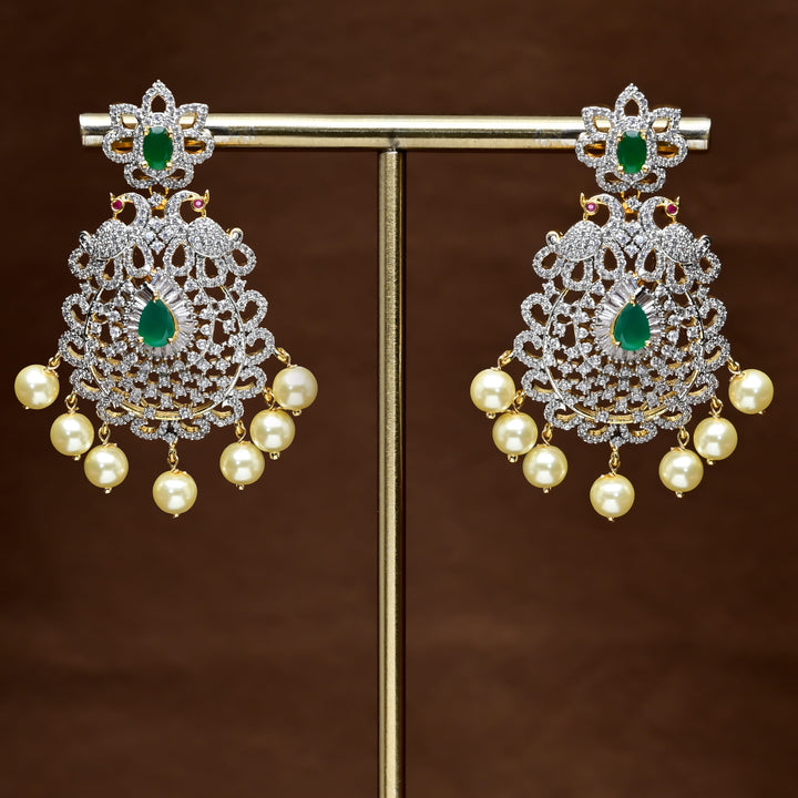 CZ Diamond Finish Earrings