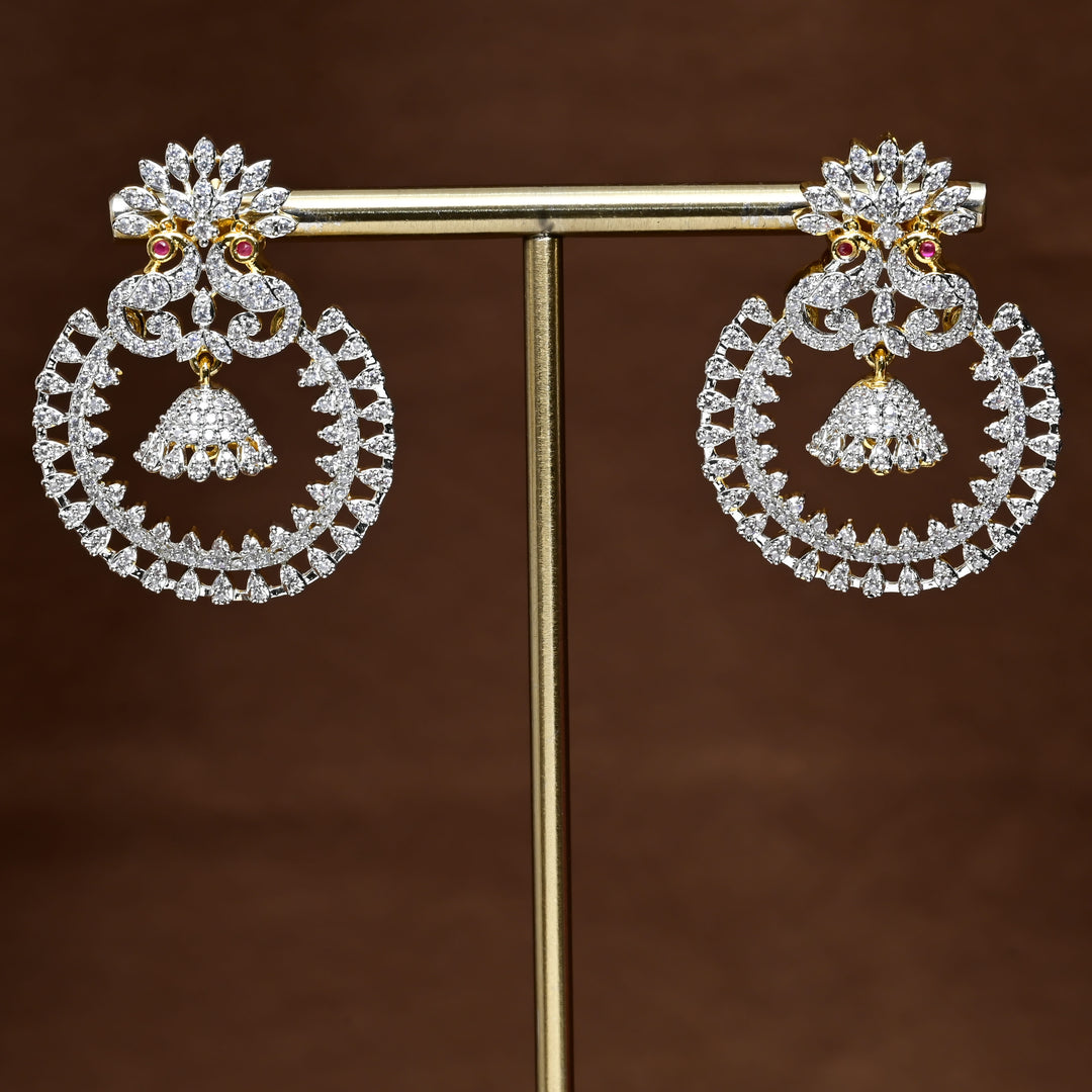 CZ Diamond Finish Earrings