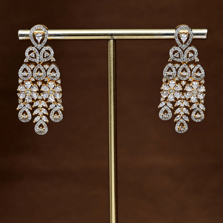 CZ Diamond Finish Earrings
