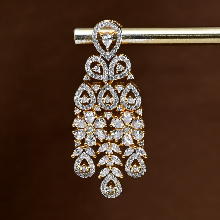CZ Diamond Finish Earrings