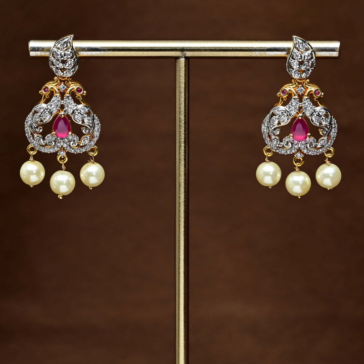 CZ Diamond Finish Earrings