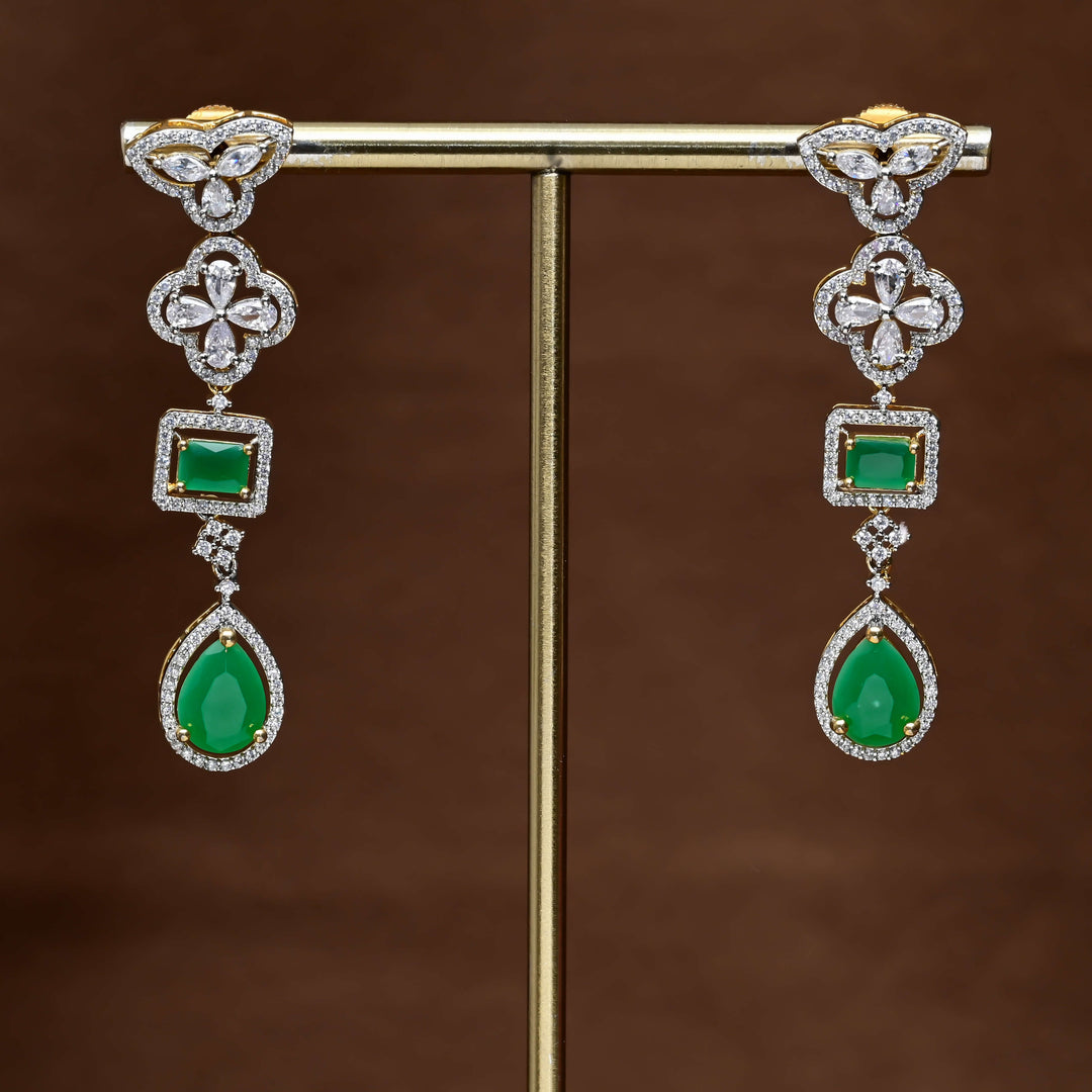 CZ Diamond Finish Earrings