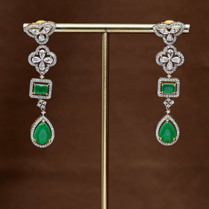 CZ Diamond Finish Earrings