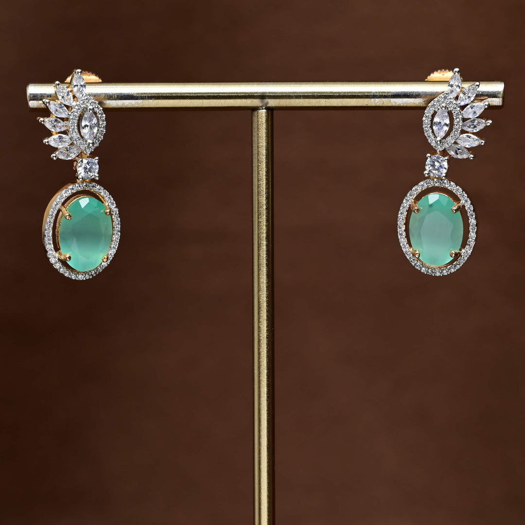 CZ Diamond Finish Earrings