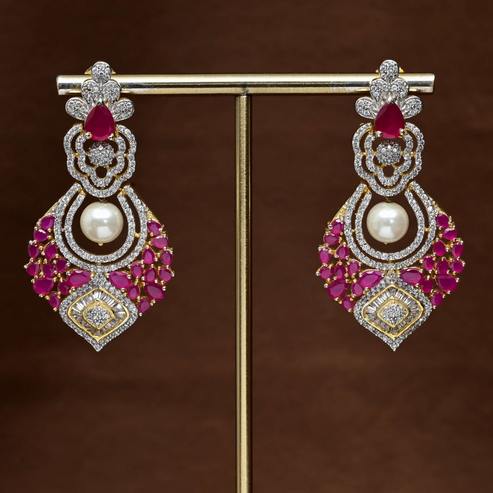 CZ Diamond Finish Earrings