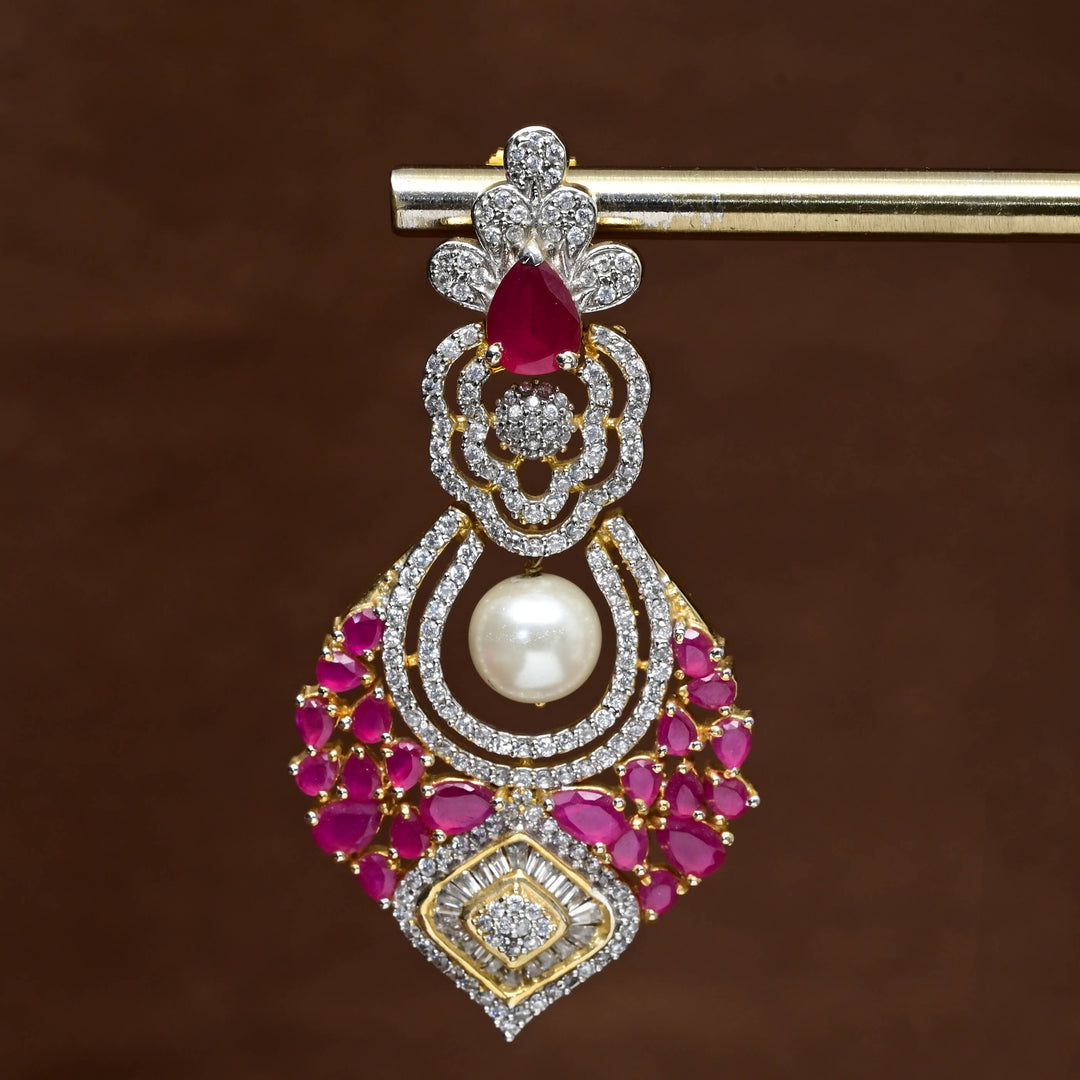 CZ Diamond Finish Earrings
