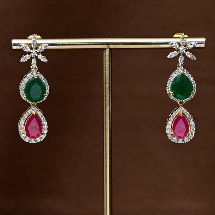 CZ Diamond Finish Earrings