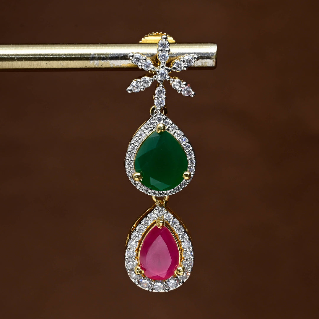 CZ Diamond Finish Earrings