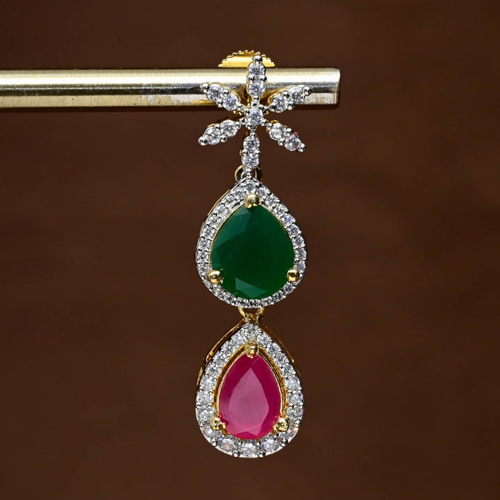 CZ Diamond Finish Earrings