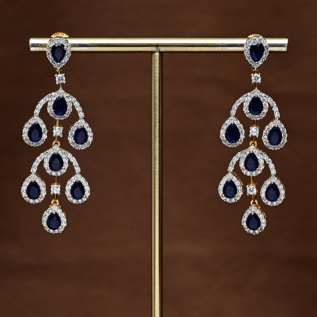 CZ Diamond Finish Earrings