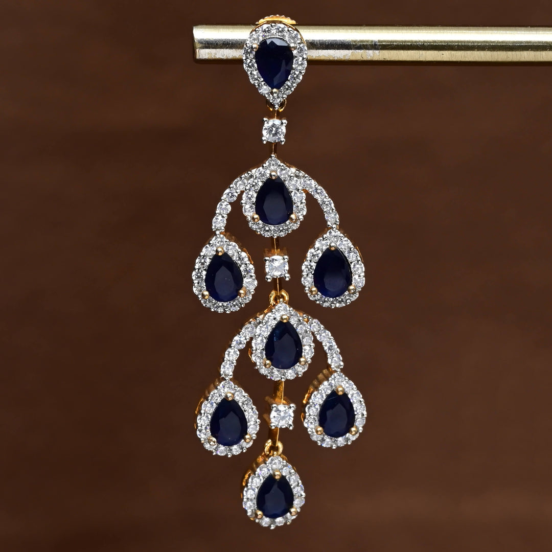 CZ Diamond Finish Earrings