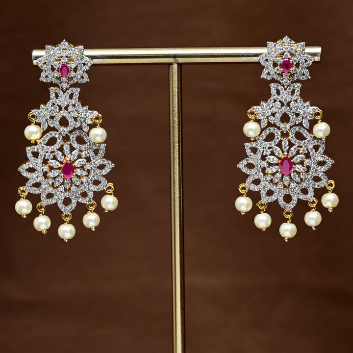 CZ Diamond Finish Earrings