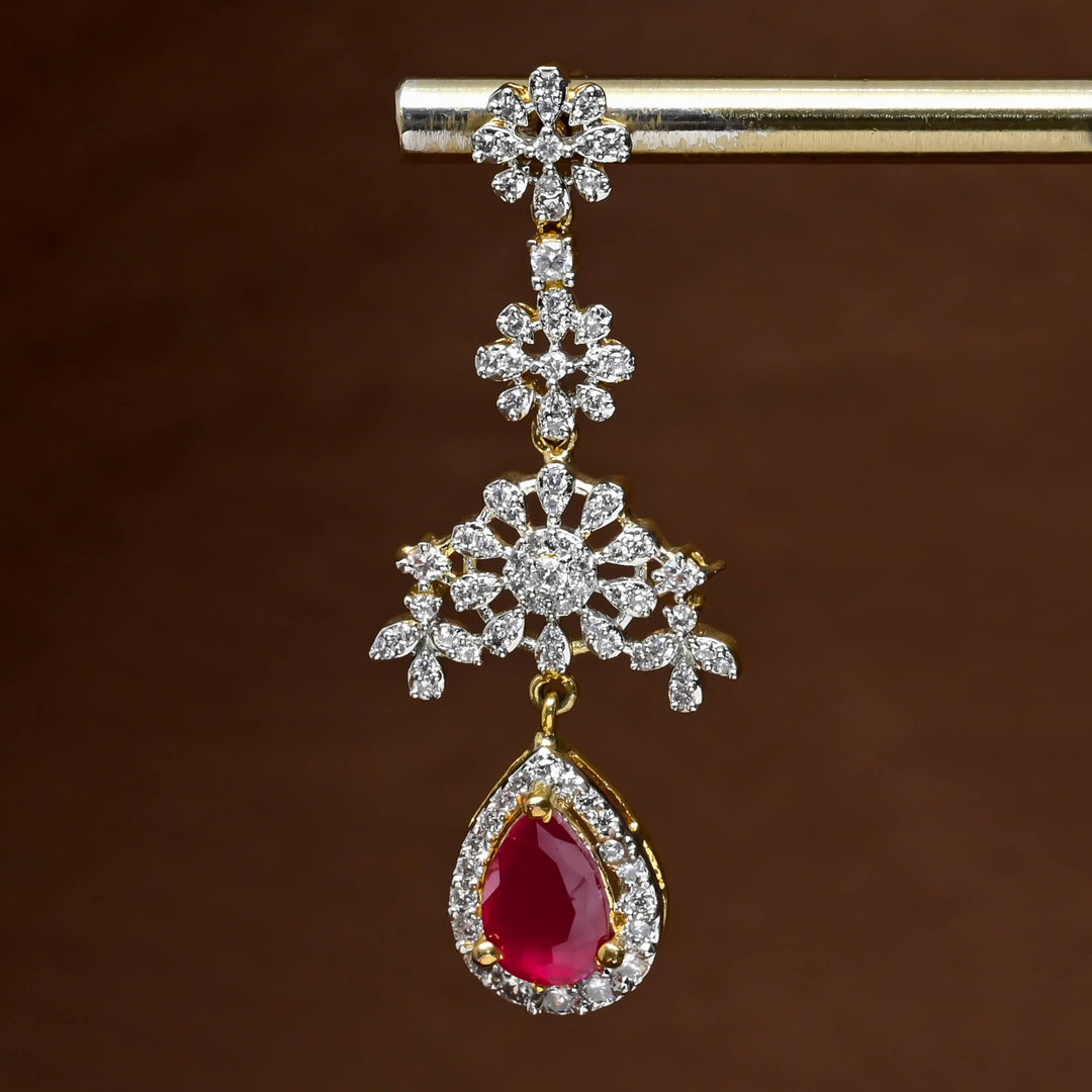 CZ Diamond Finish Earrings