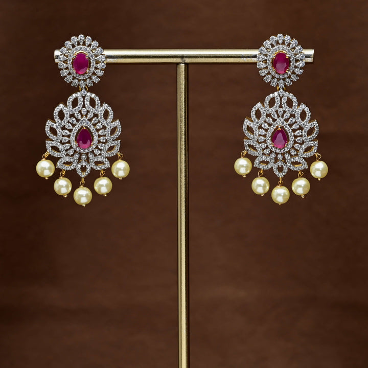 CZ Diamond Finish Earrings