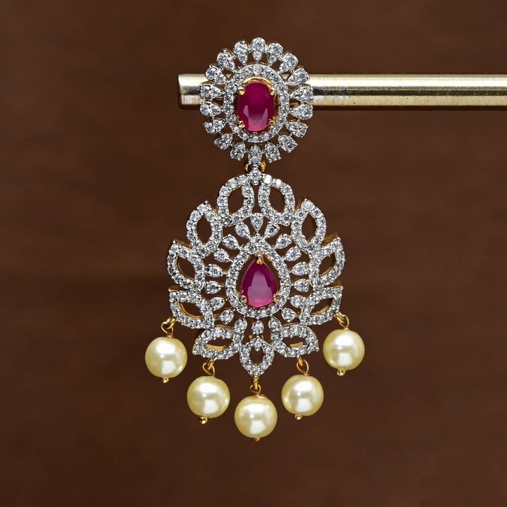 CZ Diamond Finish Earrings