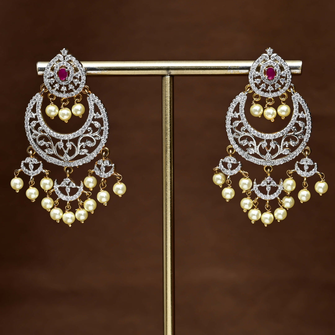 CZ Diamond Finish Earrings