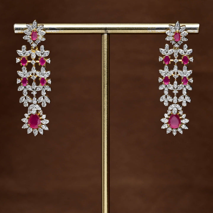 CZ Diamond Finish Earrings
