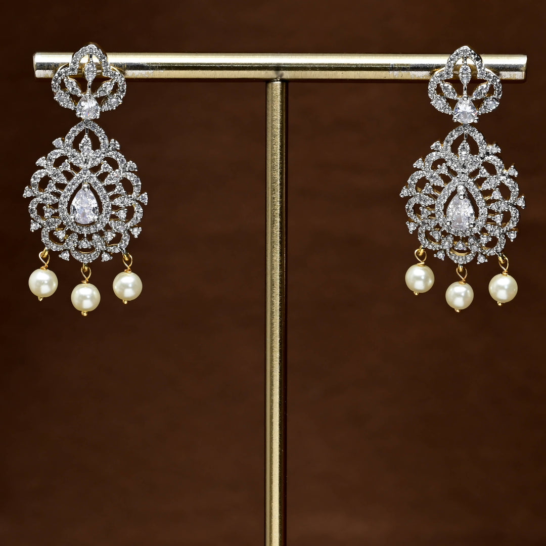 CZ Diamond Finish Earrings
