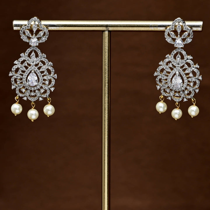 CZ Diamond Finish Earrings