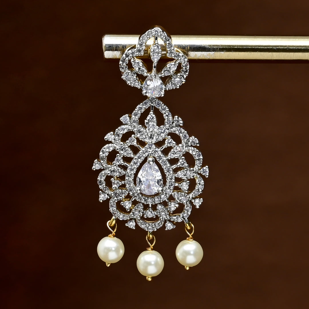 CZ Diamond Finish Earrings