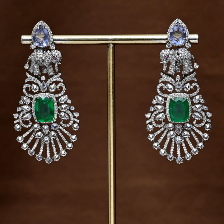 CZ Diamond Finish Earrings