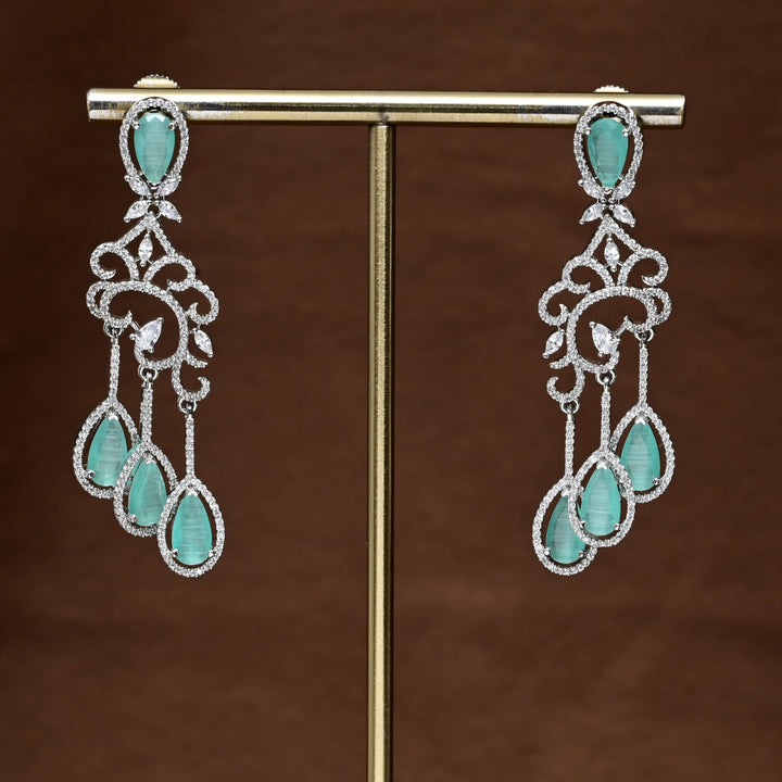 CZ Diamond Finish Earrings