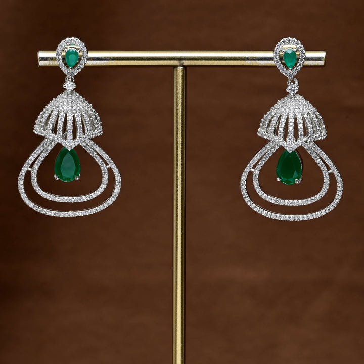CZ Diamond Finish Earrings