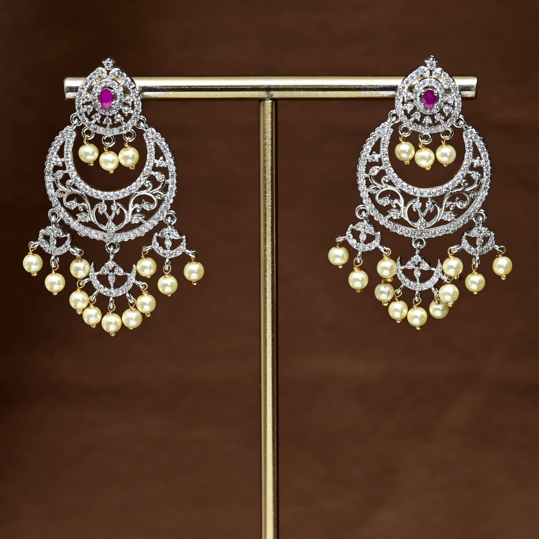 CZ Diamond Finish Earrings