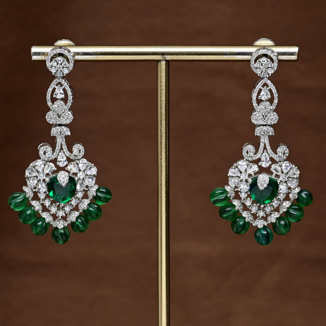 CZ Diamond Finish Earrings