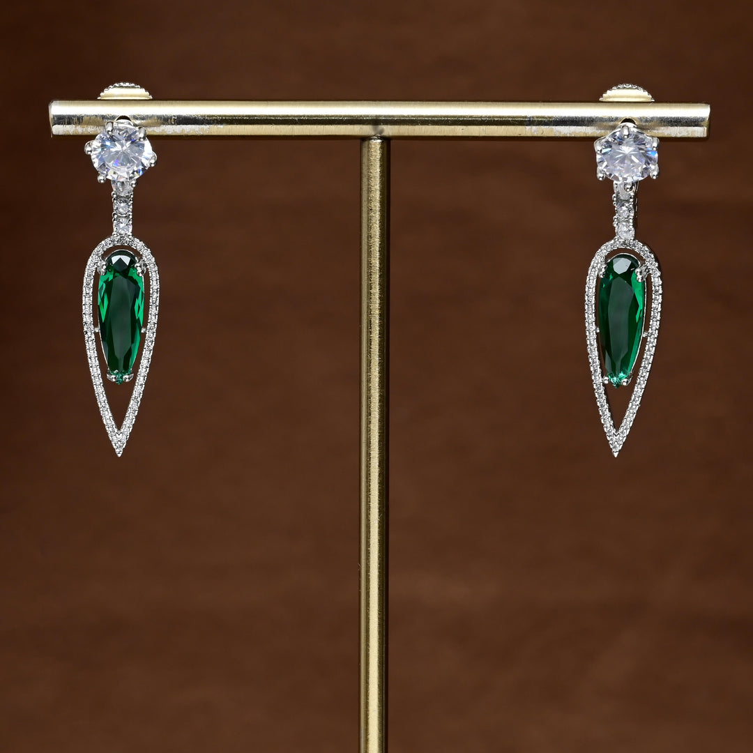 CZ Diamond Finish Earrings