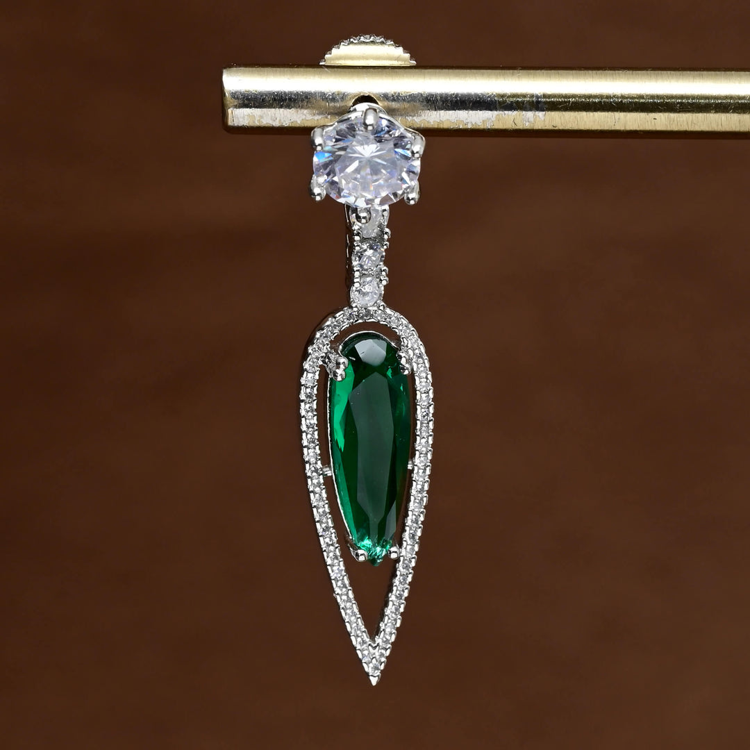 CZ Diamond Finish Earrings