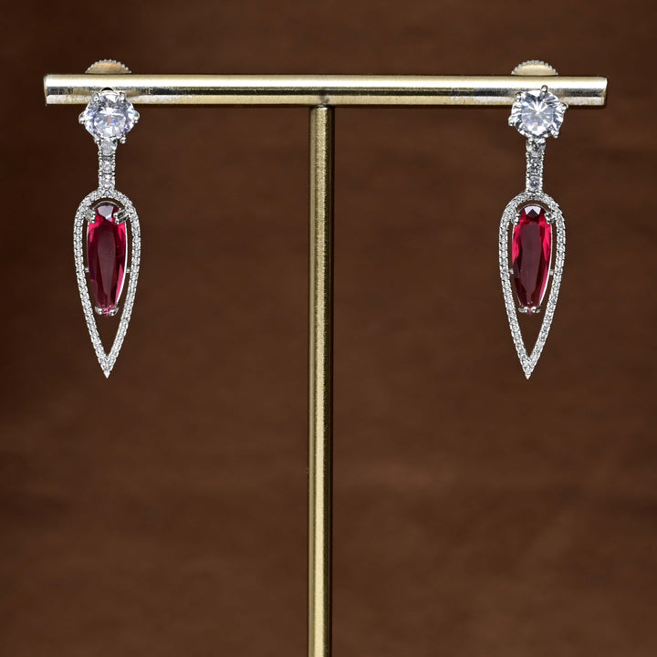 CZ Diamond Finish Earrings