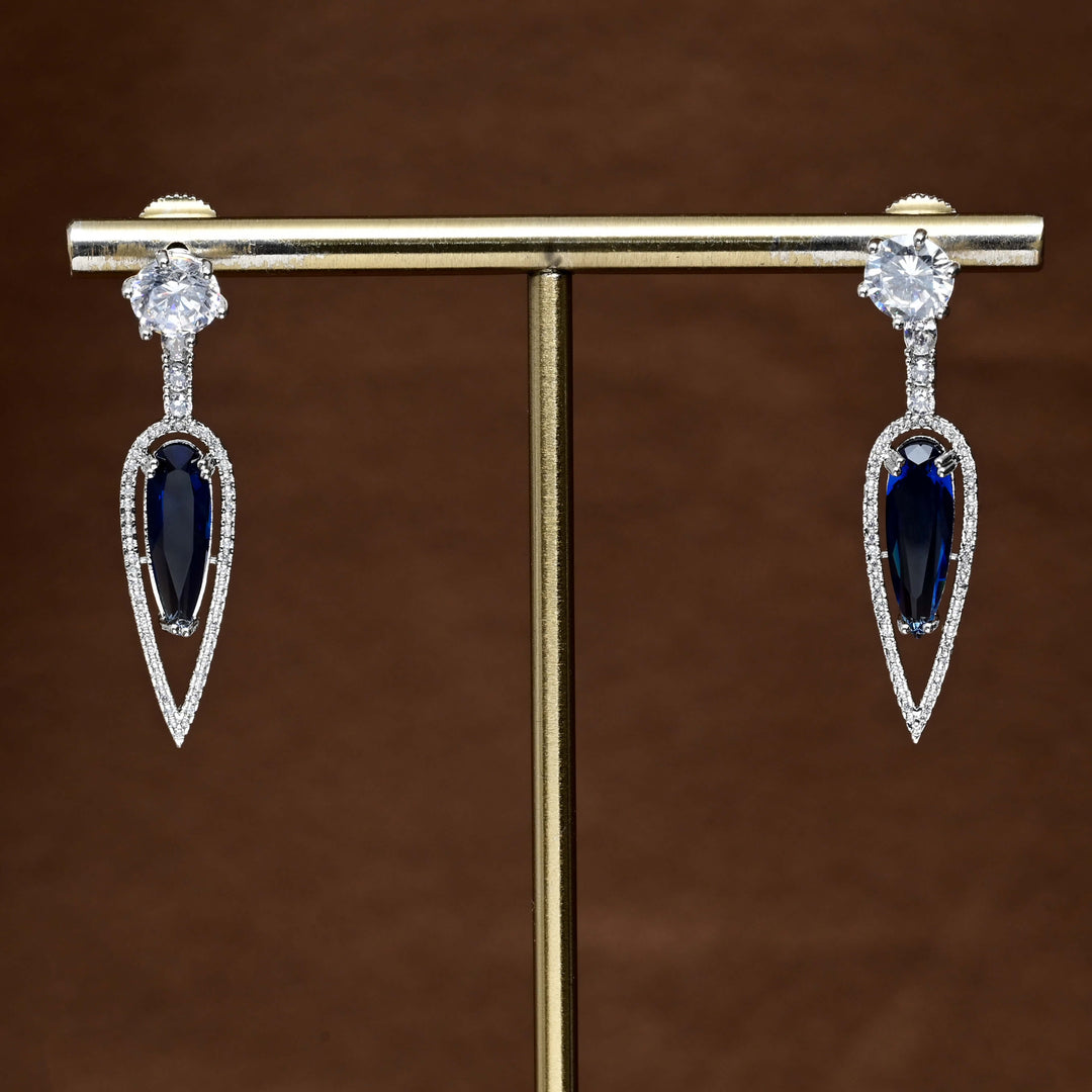 CZ Diamond Finish Earrings