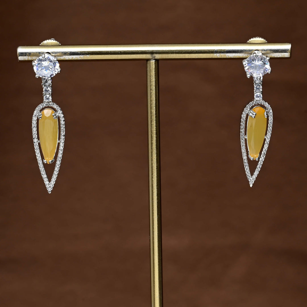 CZ Diamond Finish Earrings